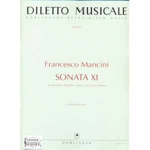 SONATA XI. FÜR BLOCKFLÖTE (QUERFLÖTE,VIOLINE) UND BASSO CONTINUO