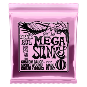 Elektromosgitár húrkészlet Ernie Ball mega slinky 10,5-48