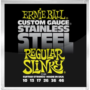 Elektromosgitár húrkészlet, Ernie Ball. stainless steel regular slinky 10-46