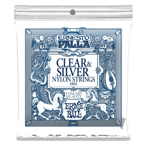 Klasszikus gitárhúrkészlet Ernie Ball Clear& Silver