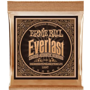 Akusztikusgitár húrkészlet Ernie Ball everlast coated p. bronze light 11-52