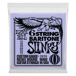 Bariton gitár húrkészlet Ernie Ball nickel wound slinky 13-72