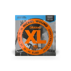 Elektromosgitár húrkészlet D'Addario 10-49 Jazz Extra Light, XL Nikkel