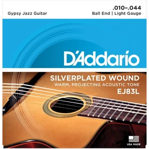 Akusztikus készlet D'Addario Gypsy Jazz Ball End Light 10-44