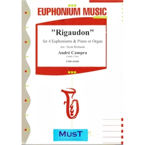 RIGAUDON FOR 4 EUPHONIUMS & PIANOOR ORGAN