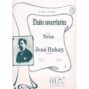 ETUDES CONCERTANTES POUR VIOLON OP.89. CAHIER I.