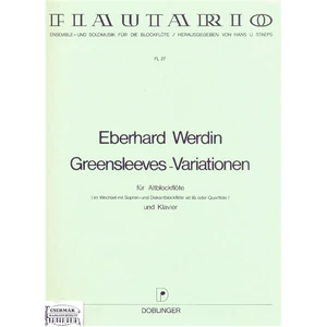 GREENSLEEVES-VARIATIONEN  FÜR ALTBLOCKFLÖTE UND KLAVIER