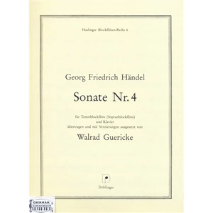 SONATE NR.4. FÜR TENORBLOCKFLÖTE (SOPRANBLOCKFLÖTE) UND KLAVIER