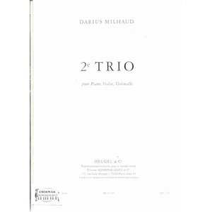 TRIO 2E POUR PIANO,VIOLON,VIOLONCELLE