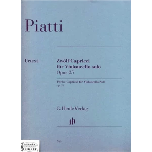 ZWÖLF CAPRICCI FÜR VIOLONCELLO SOLO.OP.25. URTEXT