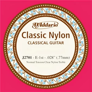 Klasszikusgitár húr darab D'Addario  E1 nylon J2701  