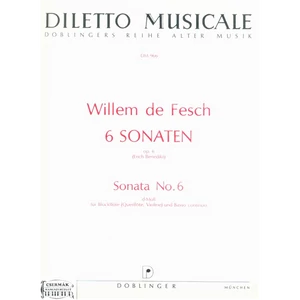 6 SONATEN OP.6. NO.6.D-MOLL FÜR BLOCKFLÖTE (QUERFLÖTE,VIOLINE) UND B.C