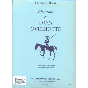 CHANSONS DE DON QUICHOTTE NO.2:CHANSON A DULCINEE CHANT ET PIANO