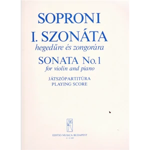 I.SZONÁTA HEGEDŰRE ÉS ZONGORÁRA.JÁTSZÓPARTITÚRA