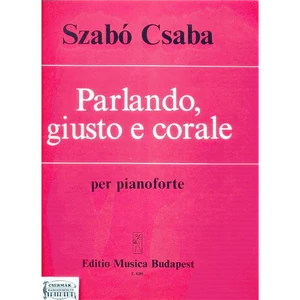 PARLANDO, GIUSTO E CORALEPER PIANOFORTE