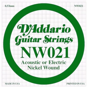 Elektromosgitár húr darab, D'addario NW021