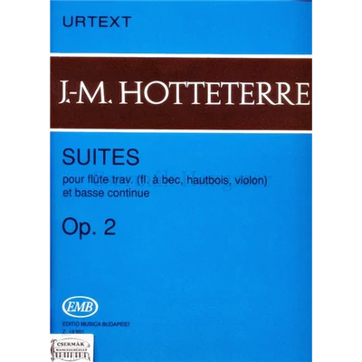 SUITES OP.2. POUR FLUTE TRAVERSP (FL.Á BEC,HAUTBOIS,VIOLON) ET BASSE C