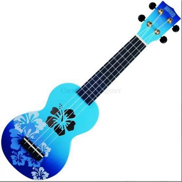 Ukulele szoprán Mahalo Hibiscus Blue Burst + tok