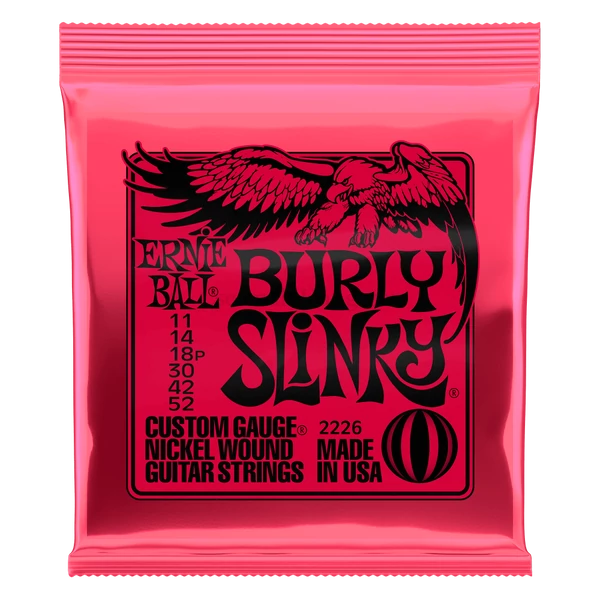 Elektromos gitárhúrkészlet Ernie Ball Burly Slinky 11-52