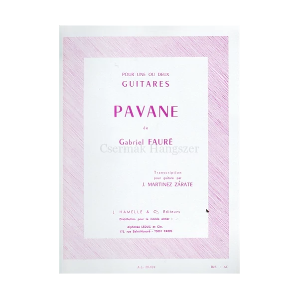 PAVANE OP.50  1 OU 2 GUITARES