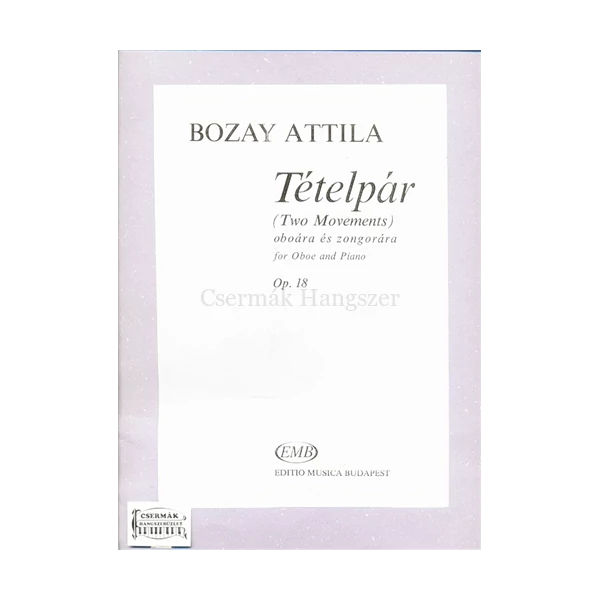 TÉTELPÁR OP.18 OBOÁRA ÉS ZONGORÁRA