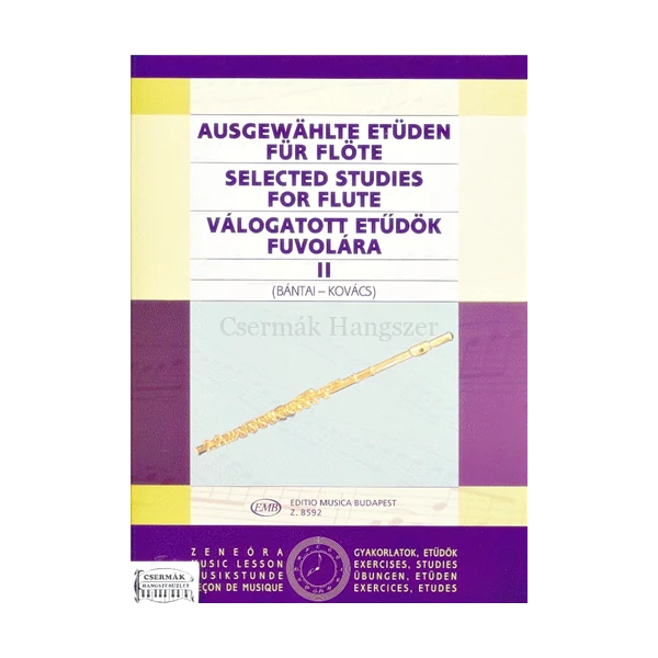 VÁLOGATOTT ETŰDÖK FUVOLÁRA II.KÖZREADJA BÁNTAI VILMOS,KOVÁCS GÁBO