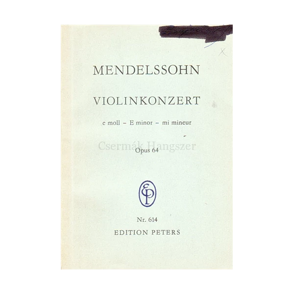 VIOLINKONZERT E-MOLL OP.64. /A/