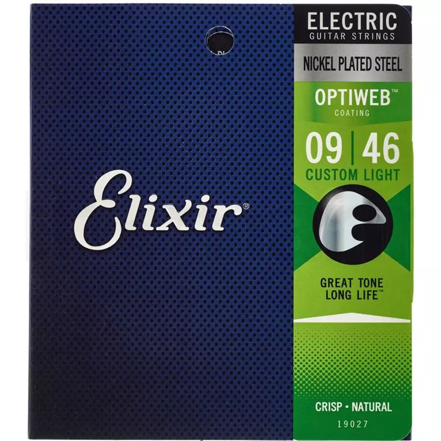 Elektromosgitár húrkészlet Elixir 09-46 OptiWeb Nickel Plated Steel