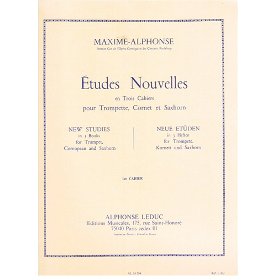 ÉTUDES NOUVELLES POUR TROMPETTE,CORNET ET SAXHORN