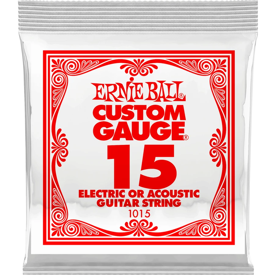 Elektromosgitár húr darab, Ernie Ball plain steel 15