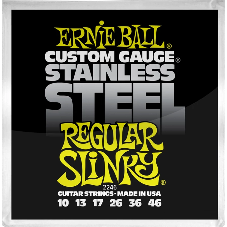 Elektromosgitár húrkészlet, Ernie Ball. stainless steel regular slinky 10-46