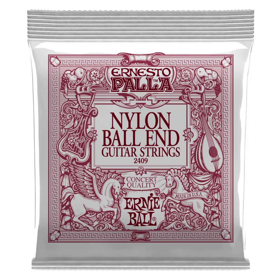 Klasszikus gitárhúr Ernie Ball, black, ball end