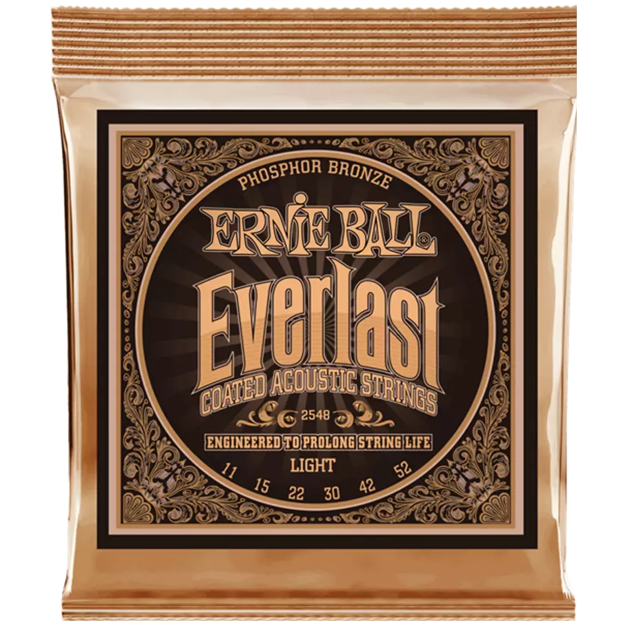 Akusztikusgitár húrkészlet Ernie Ball everlast coated p. bronze light 11-52