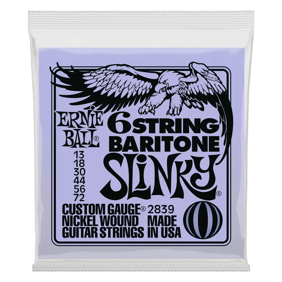 Bariton gitár húrkészlet Ernie Ball nickel wound slinky 13-72