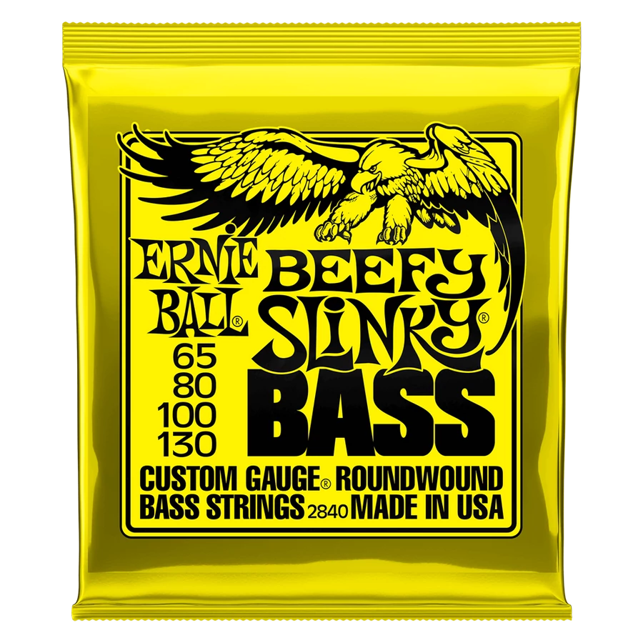 Basszusgitár húrkészlet Ernie Ball nickel wound beefy slinky  65-130