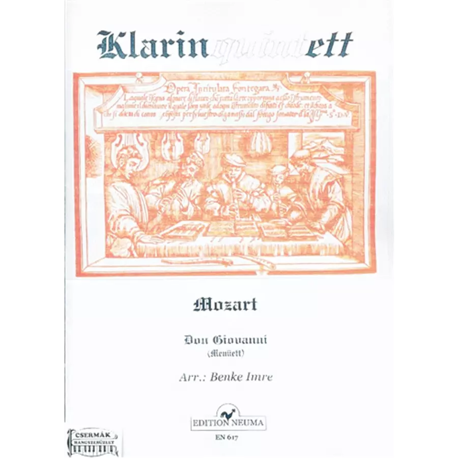 DON GIOVANNI (MENÜETT) 4 KLARINÉT-ALTSZAXOFON  BENKE IMRE ÁTIRATA