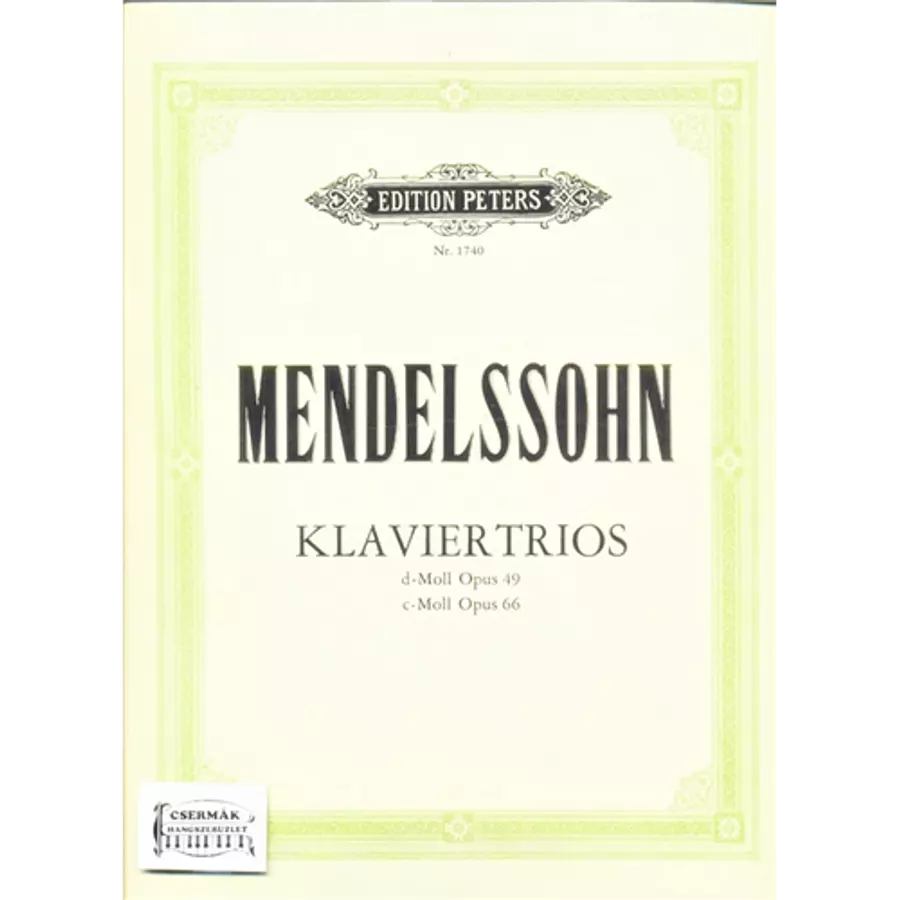 KLAVIERTRIOS   D-MOLL OP.49,C-MOLLOP.66.