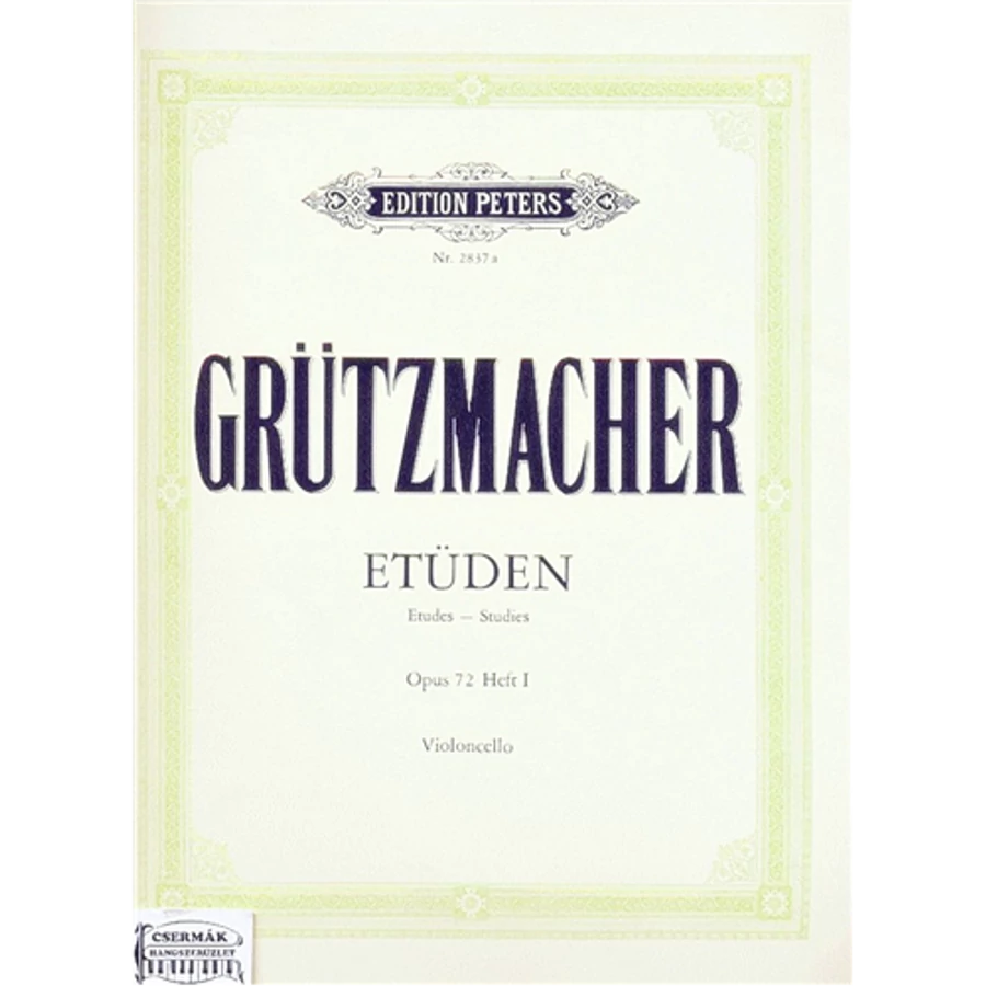 ETÜDEN OP.72. HEFT I. VIOLONCELLO