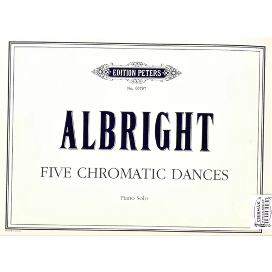 FIVE CHROMATIC DANCES PIANO SOLO