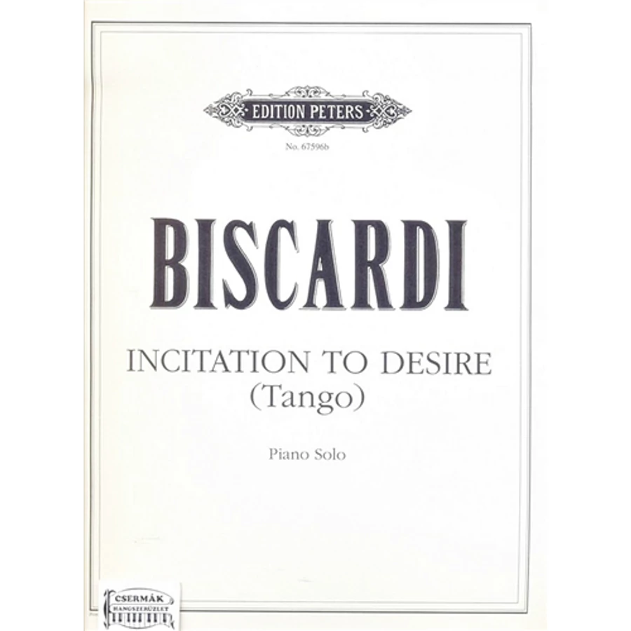 INCITATION TO DESIRE (TANGO) PIANOSOLO