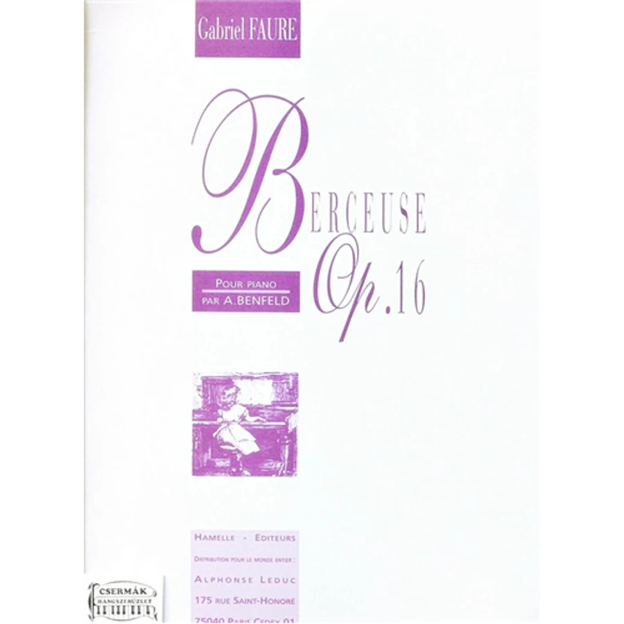 BERCEUSE OP.16.POUR PIANO