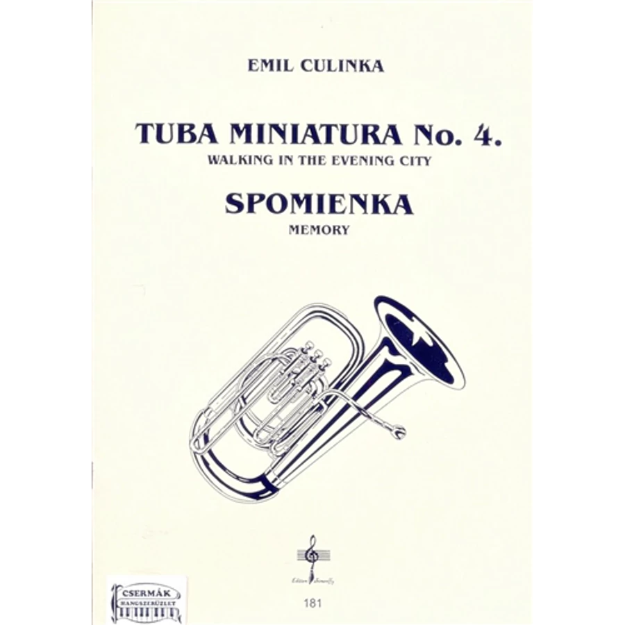 TUBA MINIATURA NO.4. WALKING IN THEEVENING CITY  SPOMIENKA  MEMORY