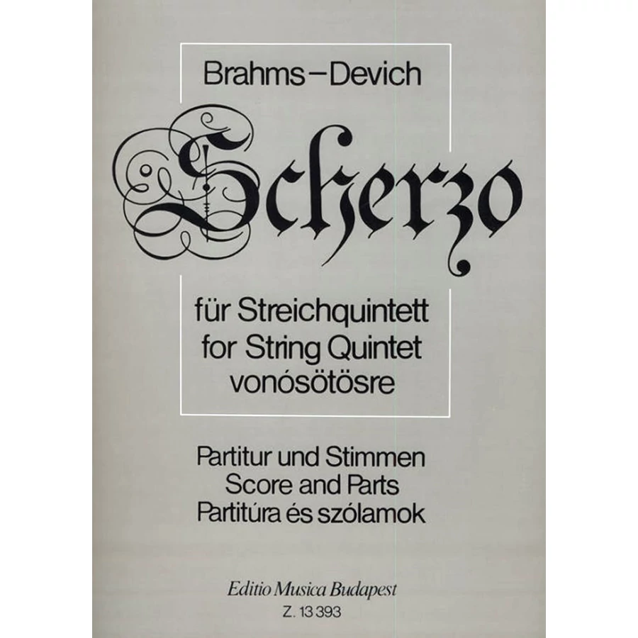 Brahms, Johannes, Scherzo