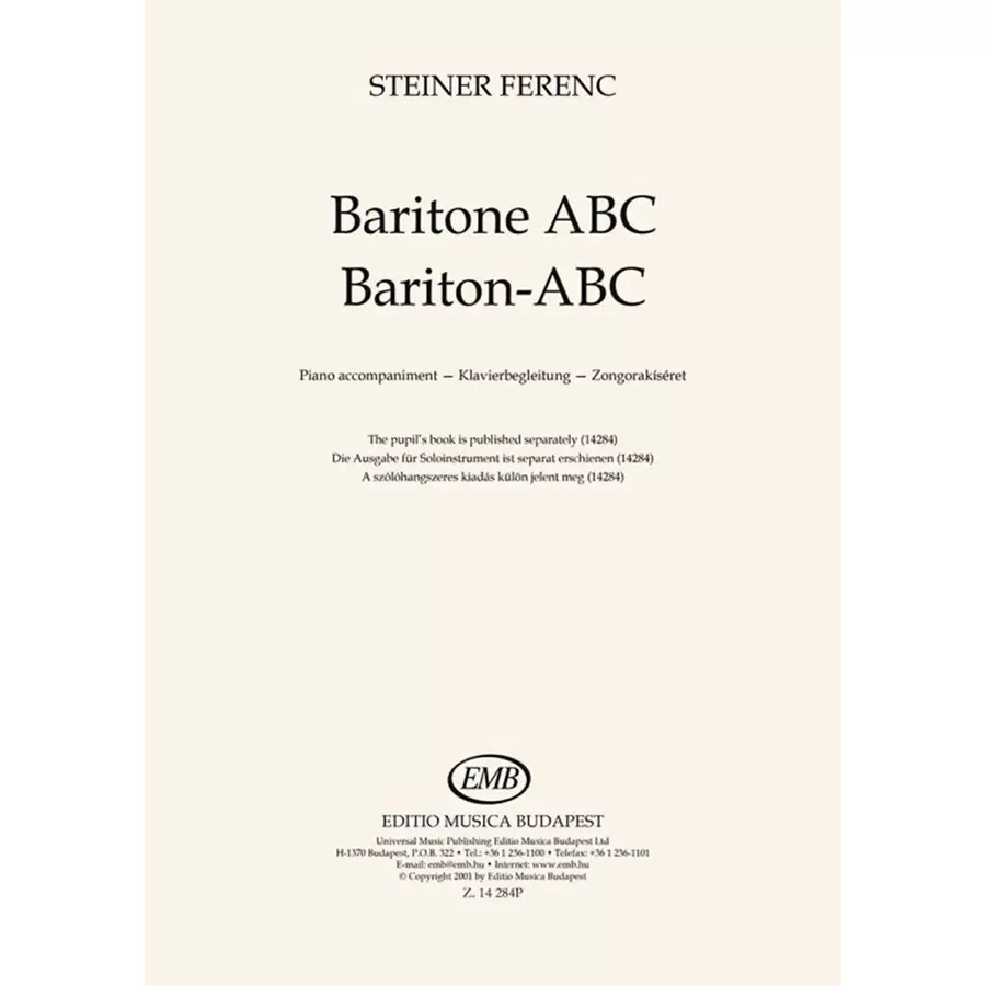 Steiner Ferenc, Bariton-ABC Zongorakíséret
