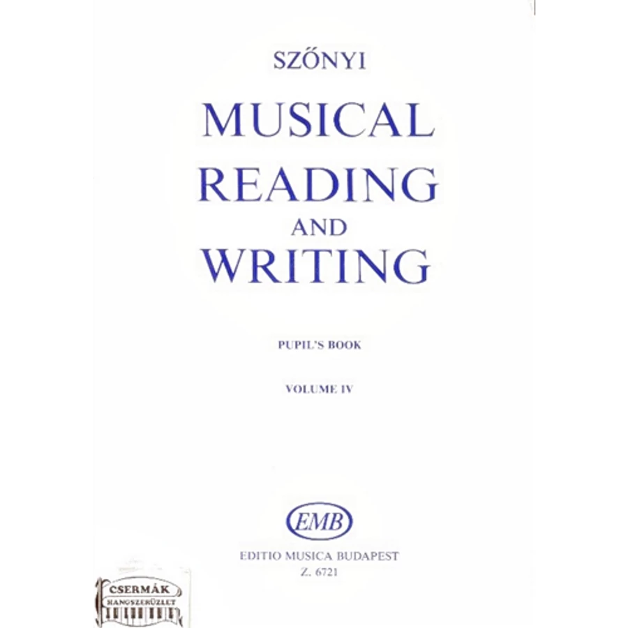 MUSICAL READING AND WRITING VOL.IV.