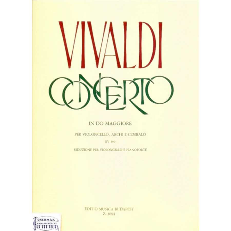 CONCERTO IN DO MAGGIORE PER VIOLONCELLO,ARCHI E CEMBALO RV 399. ZONGOR