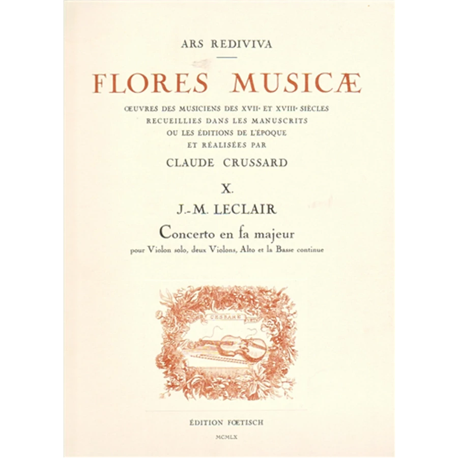 FLORES MUSIVAE X.CLAUDE CRUSSARDE-J.M. LECLAR