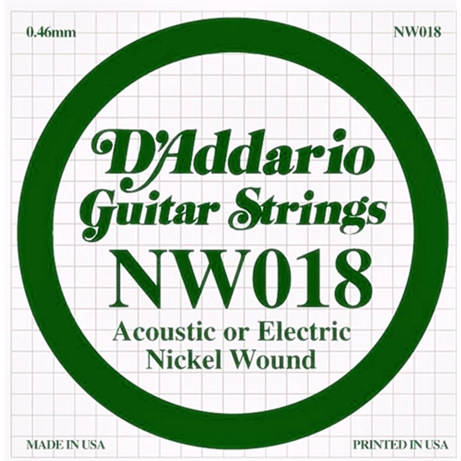 Elektromos gitárhúr D'Addario NW018