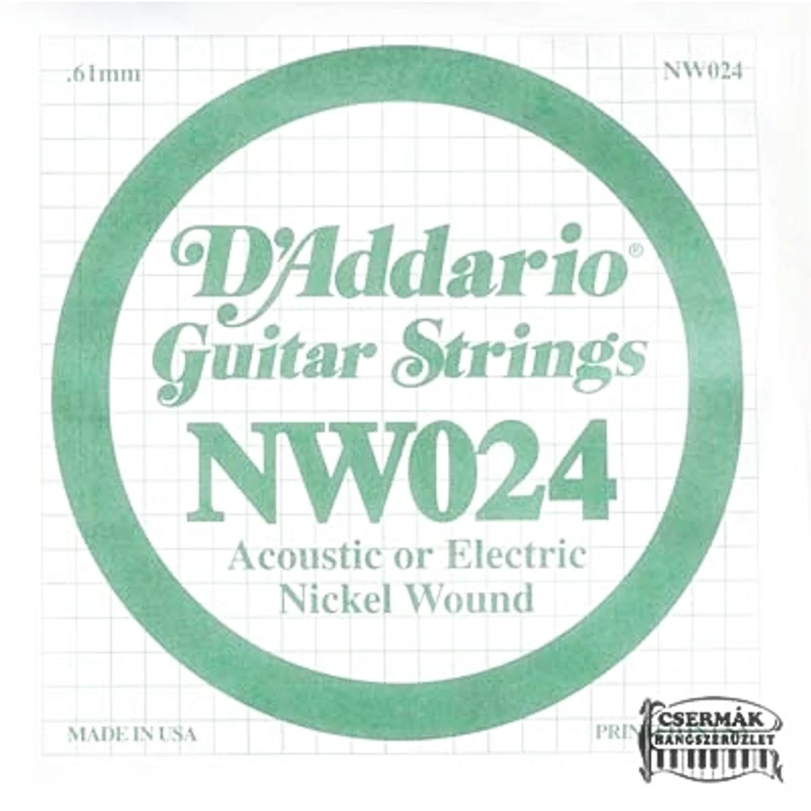 Elektromos gitárhúr D'Addario NW024