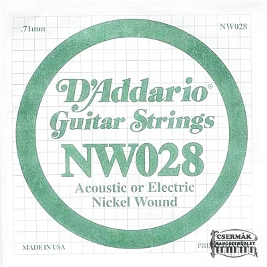 Elektromos gitárhúr D'Addario NW028